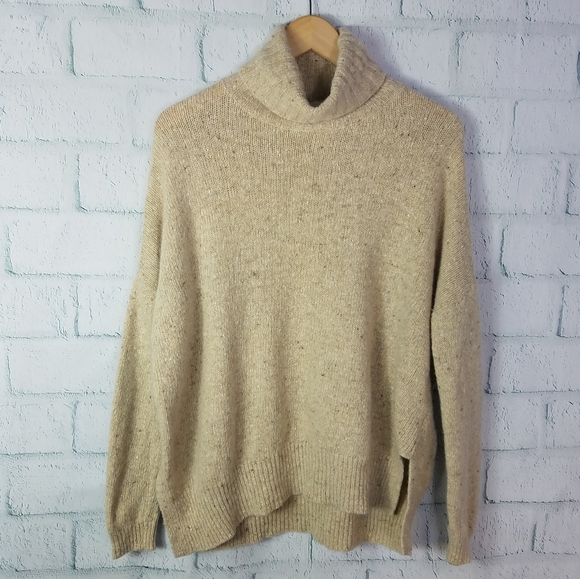 Vince Sweaters - Vince Turtleneck Oversize Marbled Knit Sweater